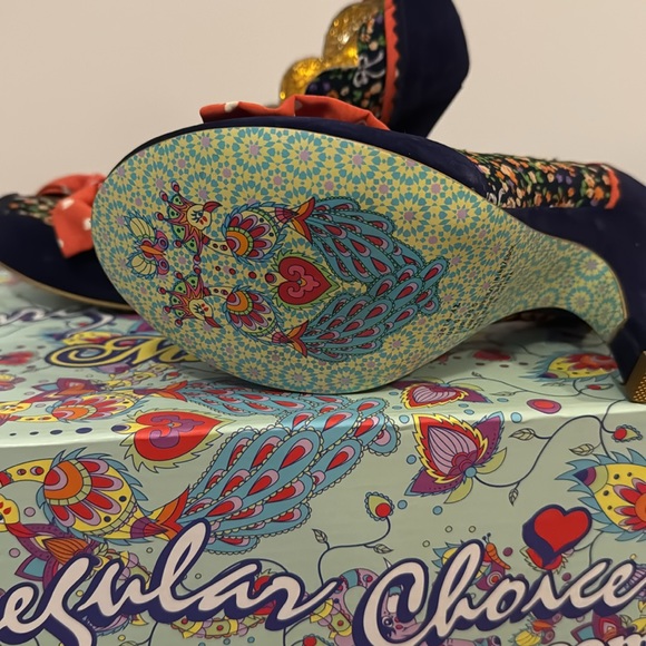 Irregular Choice Beach Trip Navy Floral size EU 36.5 - Picture 5 of 5